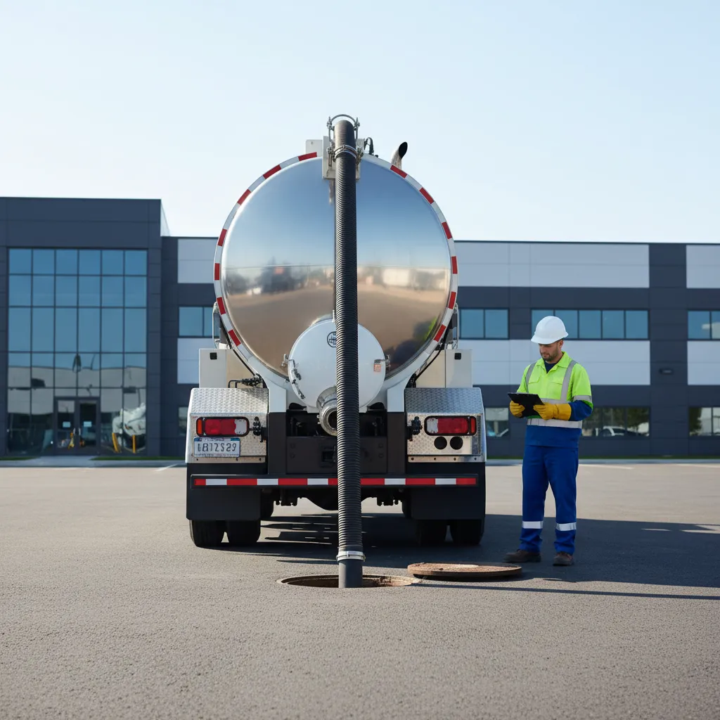 commercial septic pumping square