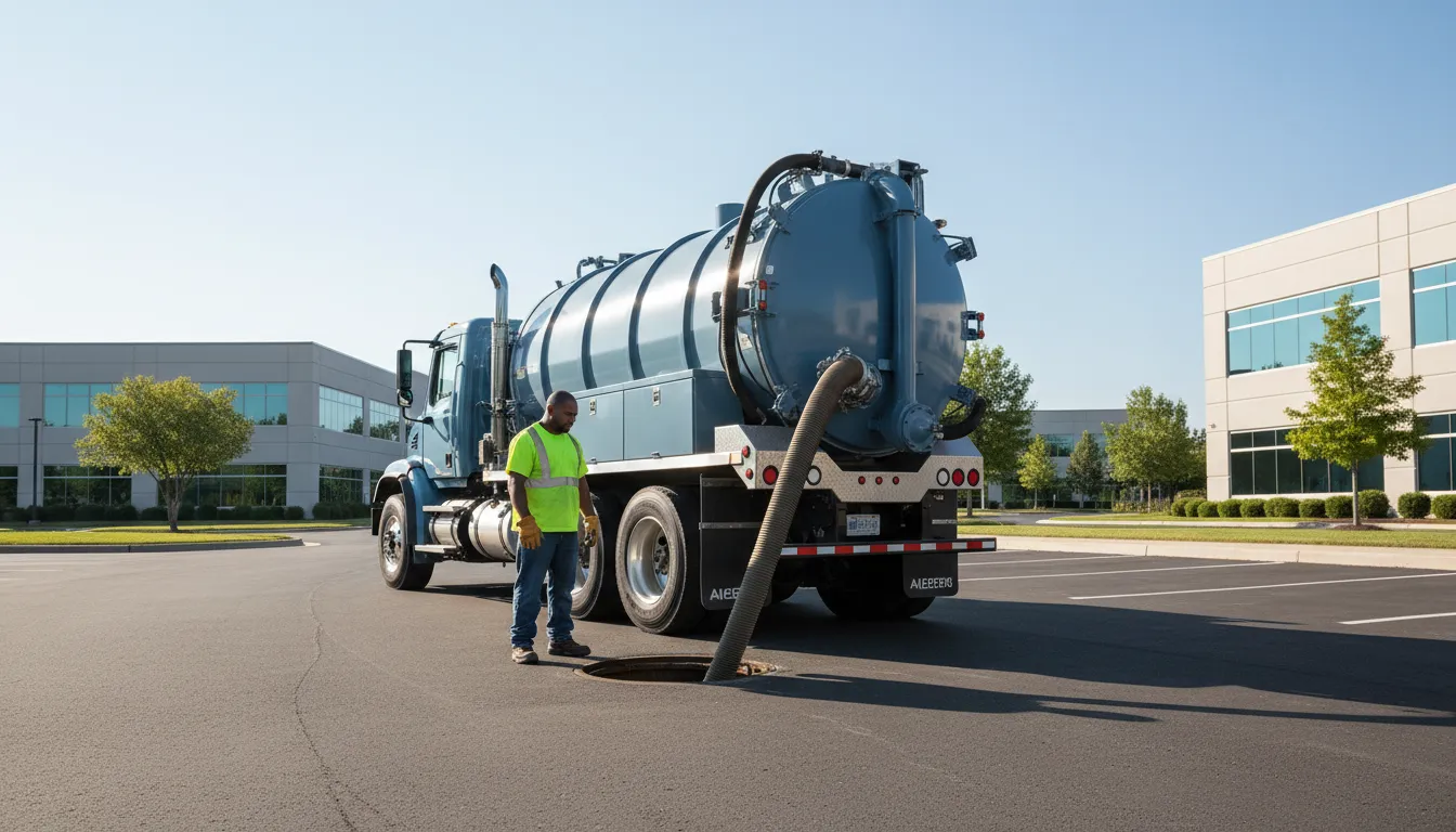 commercial septic pumping wide