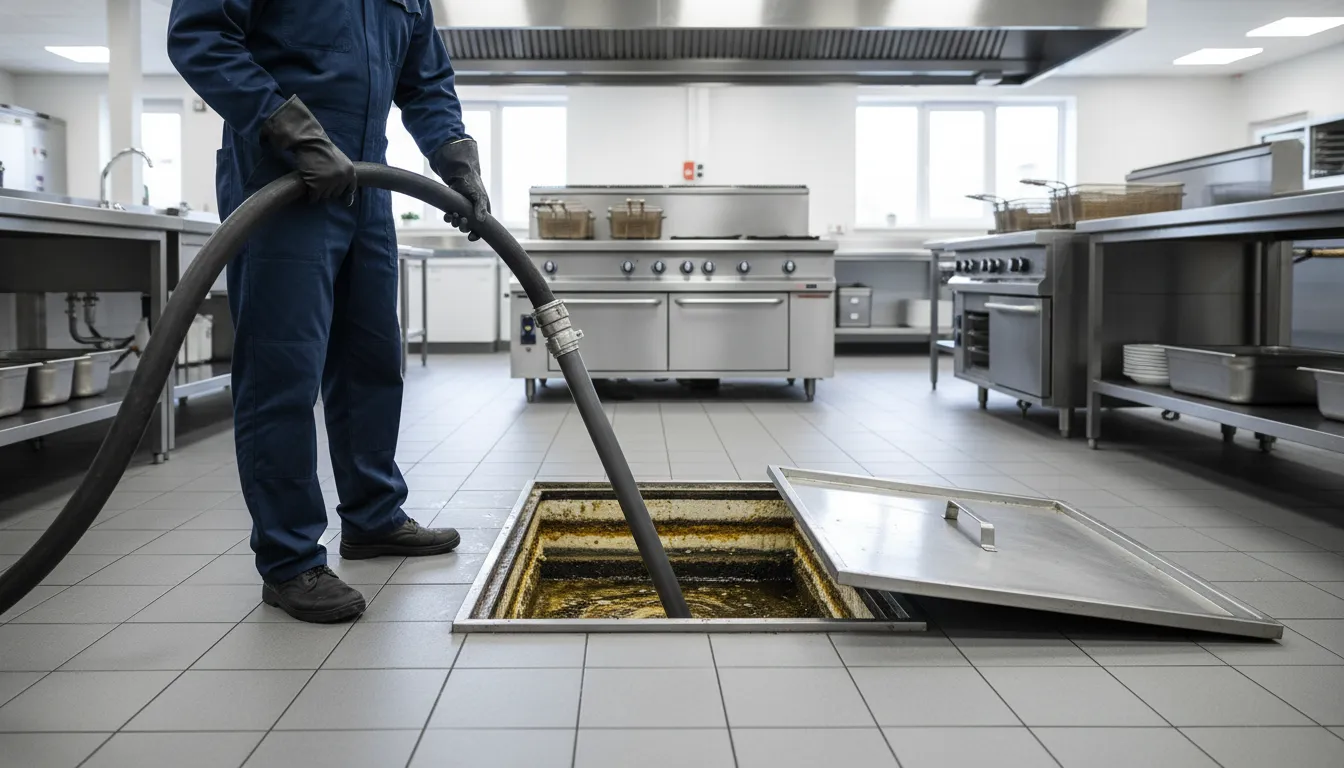 grease trap cleaning wide