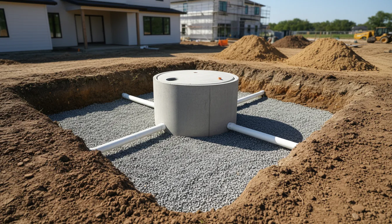 new septic system installation wide