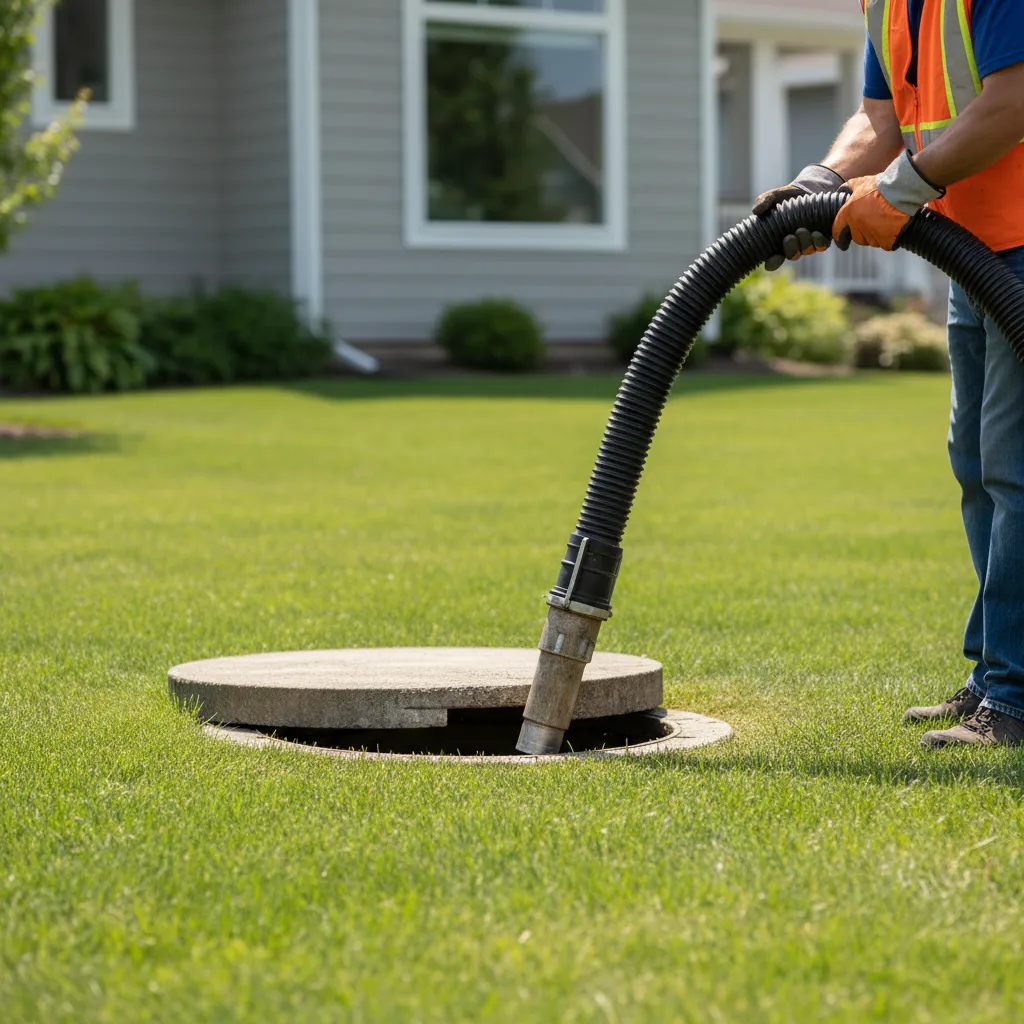 residential septic tank pumping square