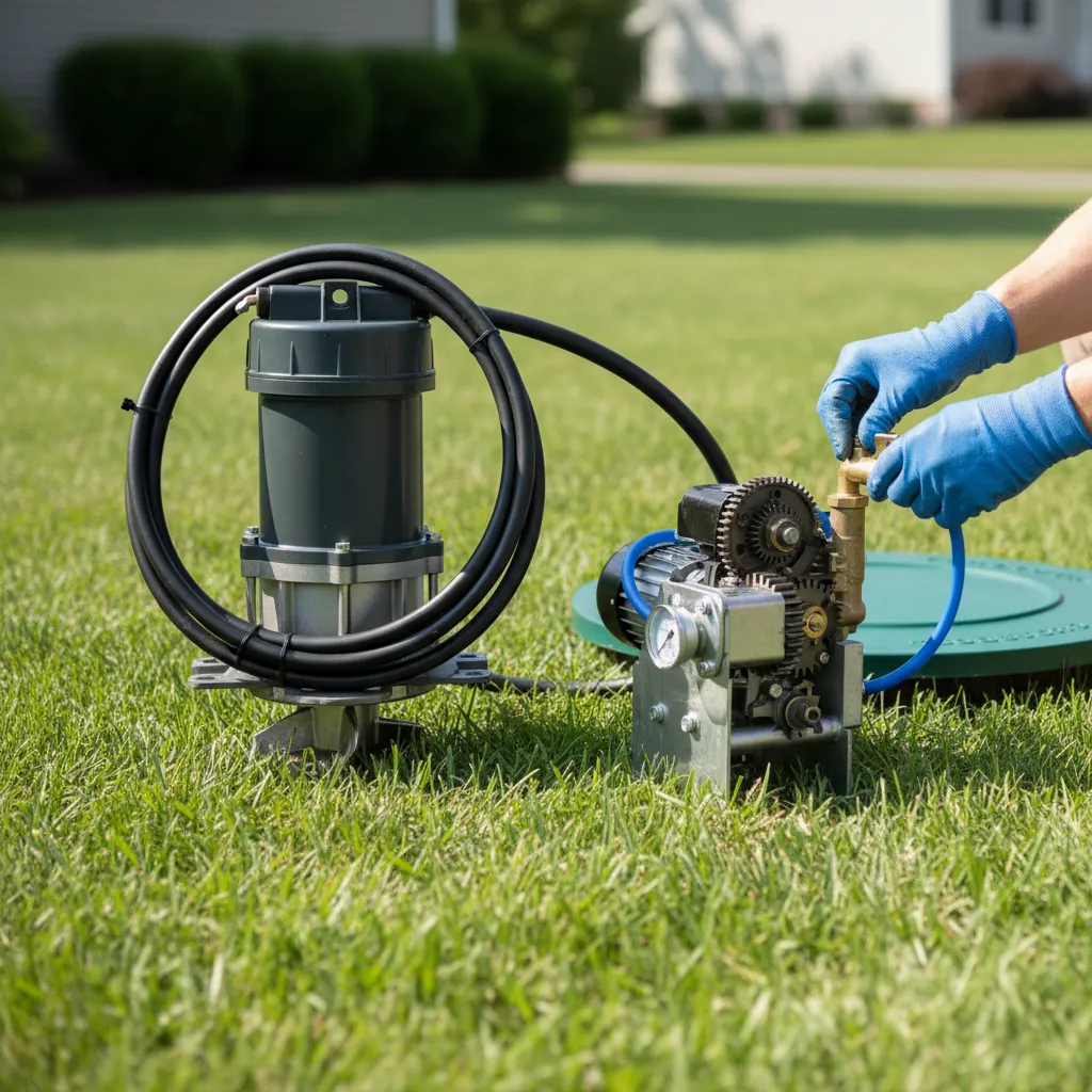 septic pump aerator repair square