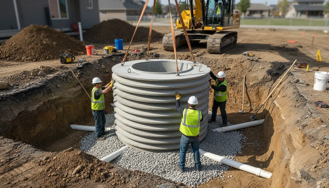 septic system installation design wide