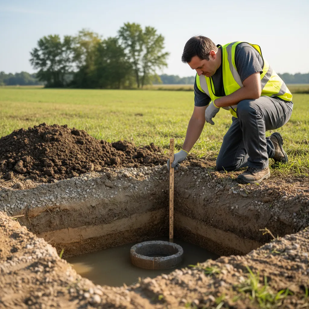 soil perc testing square